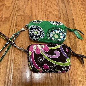 Vera Bradley set of 2 wristlets/coin purses